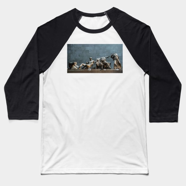 Stolen Elgin Marbles Baseball T-Shirt by GRKiT